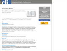 Tablet Screenshot of diccionario-medico.com